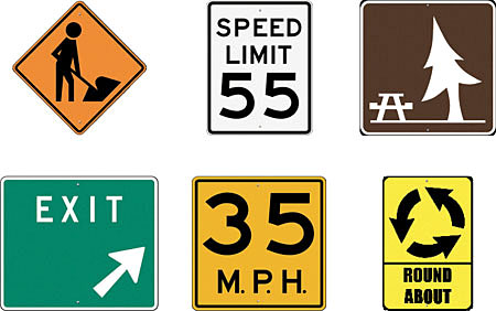 usa road signs