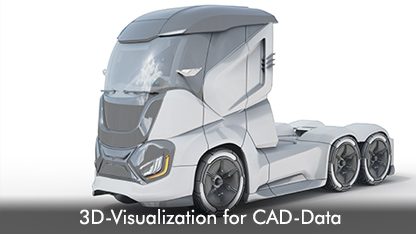 3D visualization for CAD data