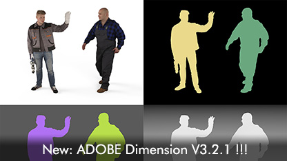 3D Content von DOSCH DESIGN für Adobe Dimension