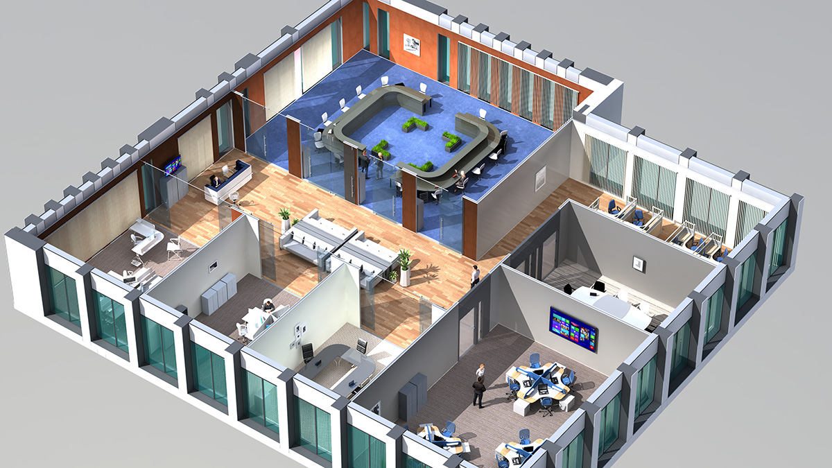 DOSCH DESIGN - DOSCH 3D: 3D-Scenes - Office 03 - Plus