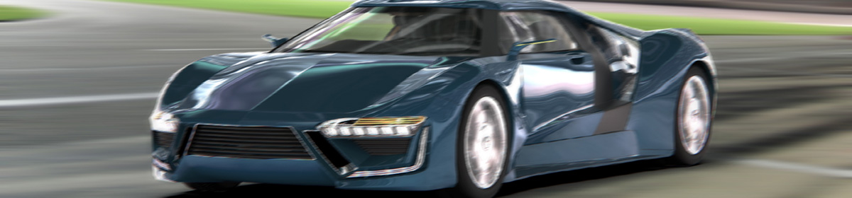 DOSCH 3D Car Details - Hydrogen Sports Car