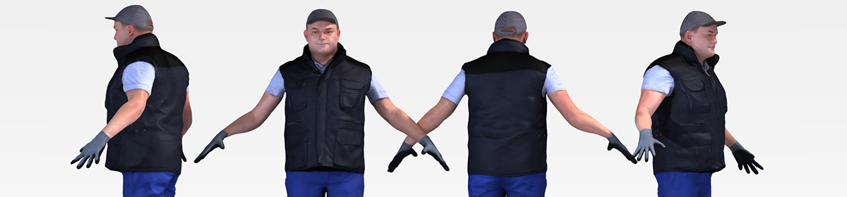 DOSCH 3D People - Rigged - Factory Worker