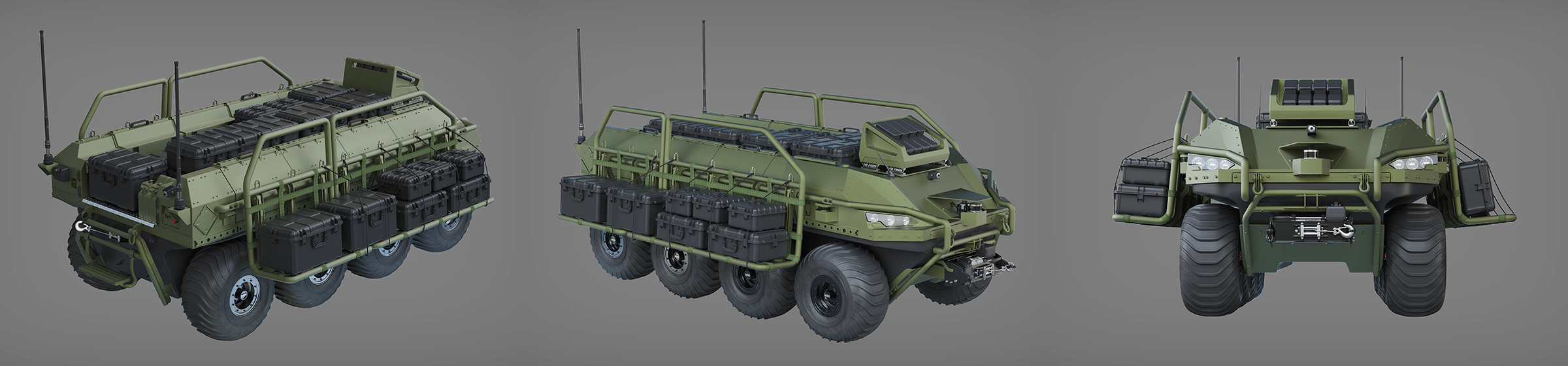 DOSCH 3D Defense Modular UGV Details