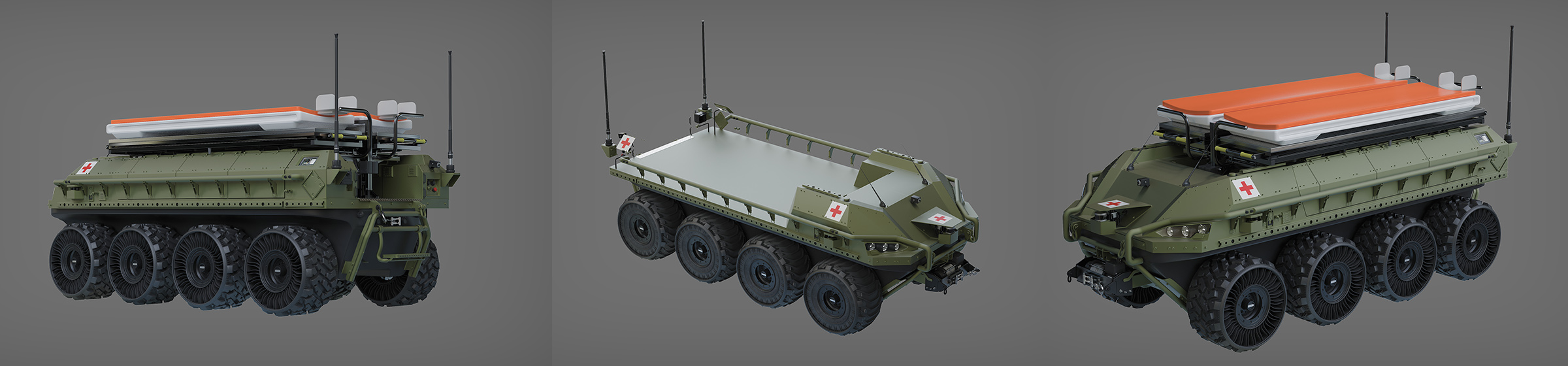 DOSCH 3D Defense Modular UGV Details