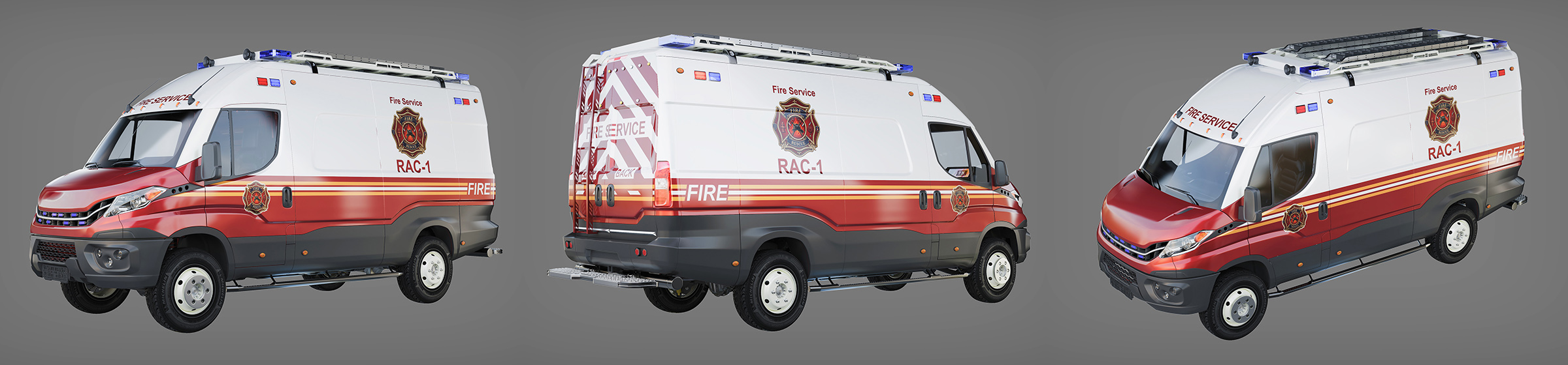 DOSCH 3D Fire Service - Multi Role Vehicle Details - North America