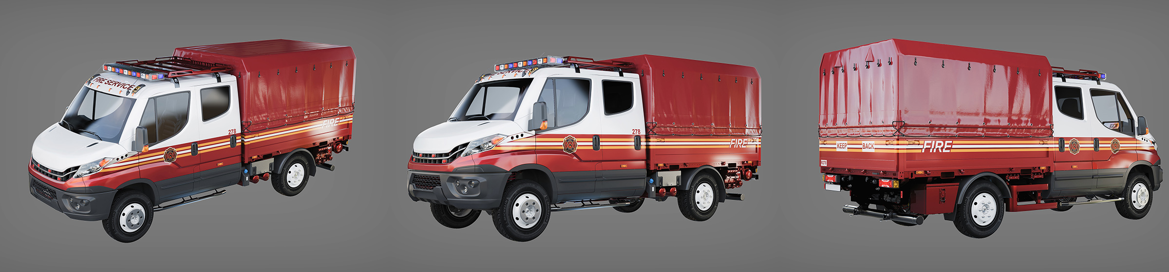 DOSCH 3D Fire Service - Multi Role Vehicle Details - North America