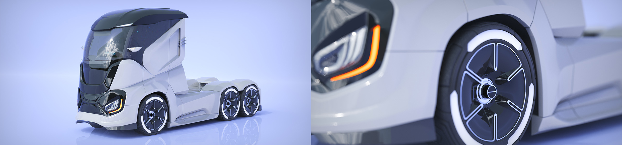 DOSCH 3D Futuristic Truck Details - Electric