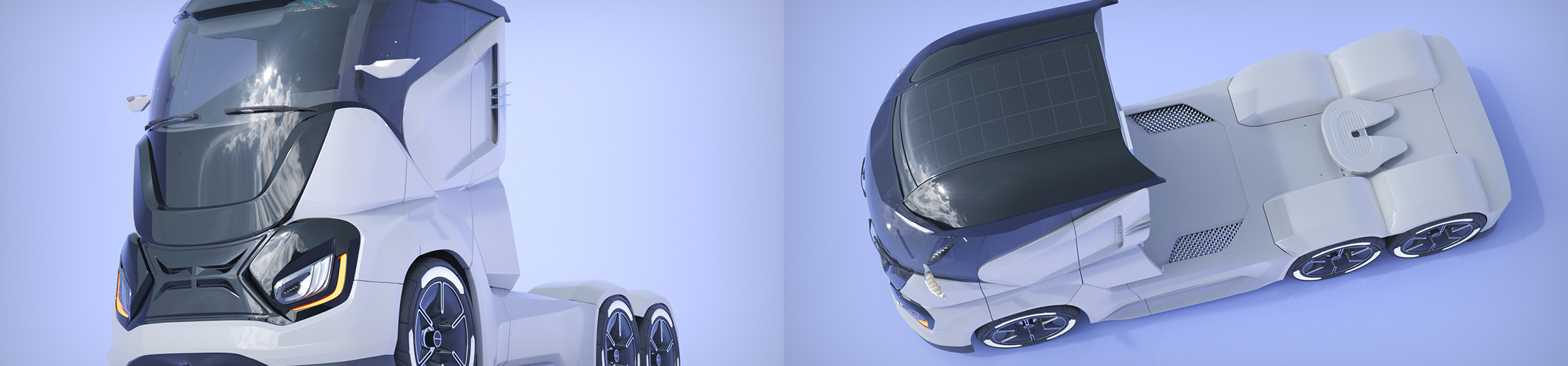 DOSCH 3D Futuristic Truck Details - Electric