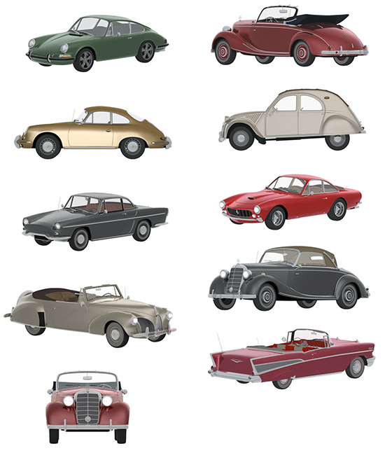 DOSCH DESIGN - DOSCH 2D Viz-Images: Classic Cars V1.1