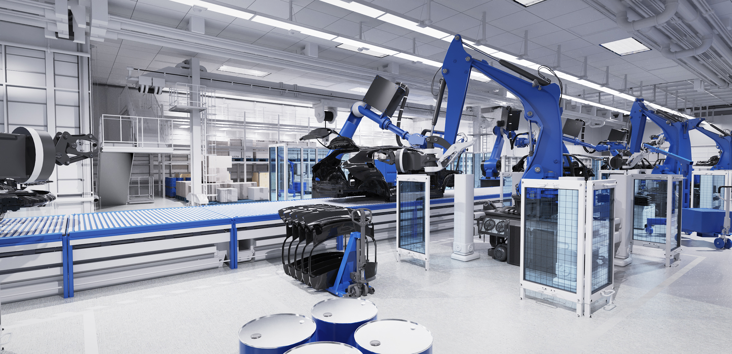 KeyShot Render-Scene - Automotive Factory