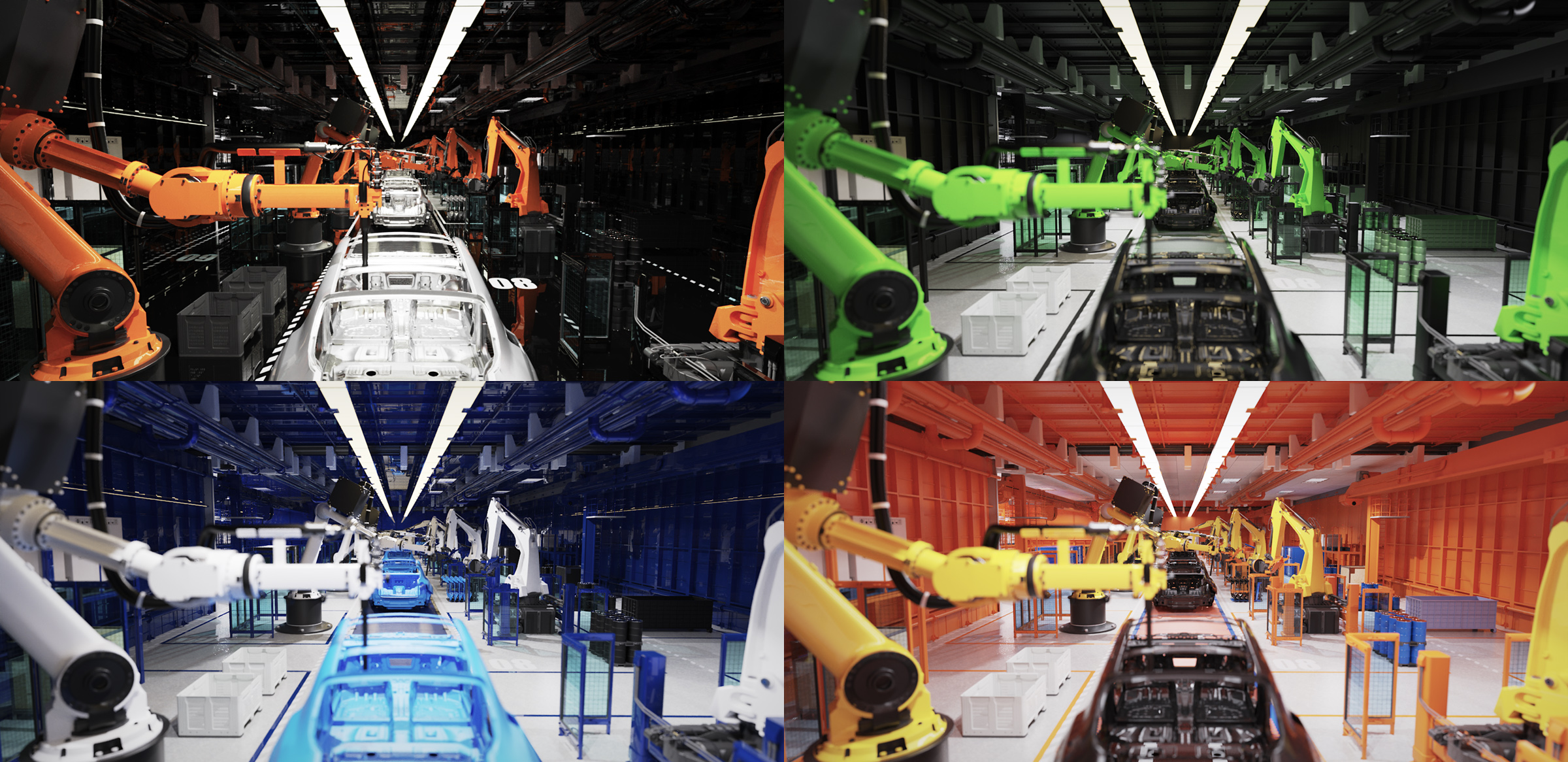 KeyShot Render-Scene - Automotive Factory