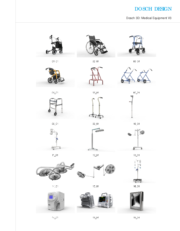 DOSCH DESIGN - DOSCH 3D: Medical Equipment V3