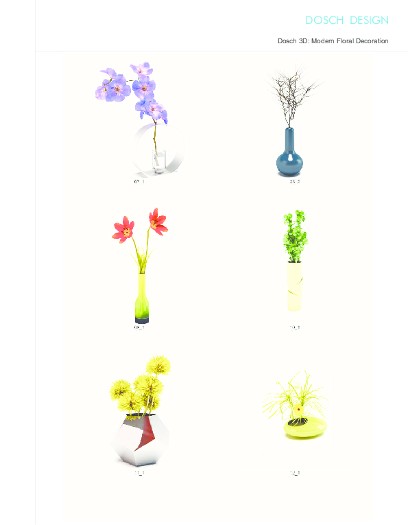 アプリケー DOSCH DESIGN DOSCH 3D: Flowers D3D-FL 代引不可 リコメン堂 通販 PayPayモール  デザイナー